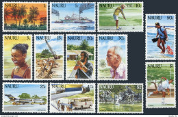 Nauru 285-296, MNH. Mi 287-298. 1984. Coastal Scene: Fishing, Golfer,Tennis,Jet, - Nauru