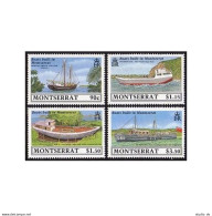 Montserrat 717-720,MNH.Michel 746-749. Ships Built In Montserrat,1989. - Montserrat