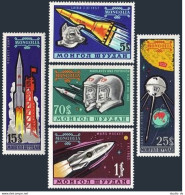 Mongolia 318-322, MNH. Mi 323-327. Soviet Space Explorations, 1963. Laika,Lunik, - Mongolie