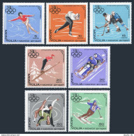 Mongolia 459-465,466,MNH.Michel 472-478,Bl.13. Olympics Grenoble-1968:Slalom,Ski - Mongolei
