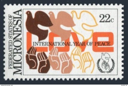 Micronesia 46, MNH. Michel 50. Peace Year IPY-1986. - Micronesia