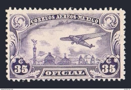 Mexico CO13, MNH. Michel D173. Air Post Official, 1930. Plane, Mexico City. - Mexique