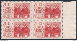 Mexico C220k Perf 11.5x11 Bl/4,MNH.Mi 1023Ax. Air Post 1960.Chiapas Musicians. - Mexique