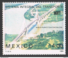 Mexico 1366 Block/4,MNH.Michel 1913. Coatzacoalcos Bridge Inauguration,1984. - México