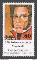 Mexico 1224 Block/4,MNH.Michel 1737. Vicente Guerrero,statesman,1981. - Messico