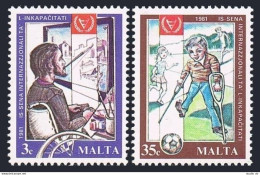 Malta 588-589,MNH.Michel 632-633. Year Of The Disabled IYD-1981. - Malta