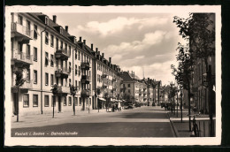 AK Rastatt I. Baden, Wohnhäuser An Der Bahnhofstrasse  - Rastatt