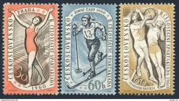 Czechoslovakia 955-957, MNH. Mi 1176-1178. Spartakist Games, 1960. Basketball, - Ongebruikt