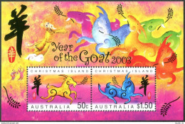 Christmas Island 441a Sheet, MNH. Lunar Year Of The Ram, 2003. - Christmaseiland