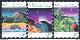 Christmas Isl 354-356, MNH. Michel 388-390. Christmas 1983. Bird, Turtle, Crab. - Christmaseiland