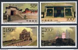 China PRC 2812-2815, MNH. Macao Landmarks, 1997. Temples, Ruins, Lighthouse. - Ongebruikt