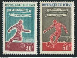 Chad 129-130, MNH. Michel 157-158. World Soccer Cup Wembley, England-1966. - Tchad (1960-...)