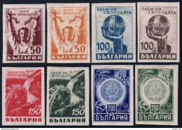 Bulgaria 481-488, Hinged. Mi 480-487 Bulgaria's Liberty Loan, 1945. Chain, Coins - Unused Stamps