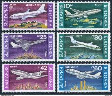 Bulgaria 3557-3562,MNH.Mi 3858-3863. Airplanes 1990.Airbus A-300,Tu-204,DC-9, - Ungebraucht