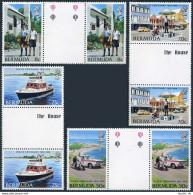 Bermuda 385-388 Gutter,MNH.Michel 374-377. Bermuda Police-100,1979. - Bermuda