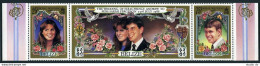 Belize 833 Ac Strip,MNH.Michel 904-906. Royal Wedding 1986.Prince Andrew,Sarah. - Belize (1973-...)