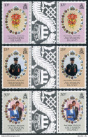 Ascension 294-296 Gutter, MNH. Michel 299-301. Charles, Diana Wedding, 1981. - Ascensione