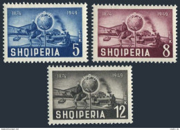 Albania 458-460, MNH. Michel 482-484. UPU-75. Postal Transport: Thain,Ship.1950. - Albania