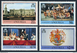 Anguilla 315-318,318a Sheet, MNH. Mi 313-316,Bl.21. QE II Coronation, 1978. Arms - Anguilla (1968-...)