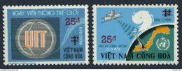 Viet Nam South 497,499, MNH. World Meteorological Day, ITU. New Value 1973. - Viêt-Nam