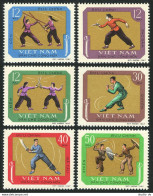 Viet Nam 515-520,MNH.Michel 544-549. Martial Arts 1968.Fencing,Fighting,Swords, - Viêt-Nam