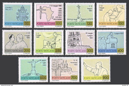 Vatican 694-704 Blocks/4,MNH.Michel 792-802. 1980 Journeys Of Pope John Paul II. - Ungebraucht