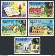 Tuvalu 38-42, MNH. Michel 38-42. Christmas 1976. New Testament, Churches. - Tuvalu (fr. Elliceinseln)