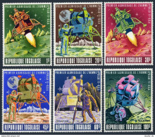 Togo 674-C108, C108a-C108aa, MNH. Mi 703-708, Bl.40-41. Man's 1st Moon Landing. - Togo (1960-...)