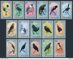 St Lucia 387-402,MNH.Michel 380-395. Birds 1976.Gull,Heron,Kingfisher,Finch, - St.Lucie (1979-...)