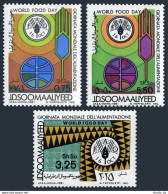 Somalia 494-496, MNH. Michel 304-306. FAO 1981. World Food Day. Globe, Grain. - Somalia (1960-...)