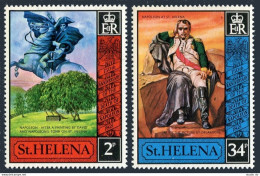 St Helena 261-262,MNH. Mi 248-249. 1971. Napoleon At St Helena. David, Delaroche - Sint-Helena