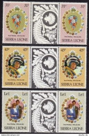 Sierra Leone 509/514 Gutter, MNH. Michel 636-638. Charles, Diana Wedding 1981. - Sierra Leona (1961-...)