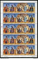 Senegal 381-385a Sheet,MNH.Mi 511-515. Christmas 1972:Traditional Goree Dolls. - Senegal (1960-...)