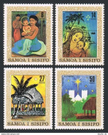 Samoa 539-542,542a, MNH. Michel 442-445, Bl.24. Christmas 1980. Local Artists. - Samoa