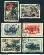Russia 974-979, CTO. Mi 953-958. WW II, Red Army Successes Against Germany,1945 - Oblitérés