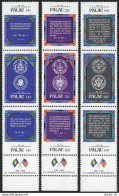 Palau 155-163a Strips, MNH. Michel 197-205. US Constitution, 200th Ann. 1987. - Palau