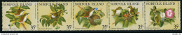 Norfolk 287 Ae Strip, MNH. Michel 271-275. Birds 1981. White-breasted Silver Eye - Norfolk Eiland