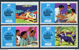 Niue 151-154, MNH. Michel 128-131. Alofi Whart, Health Service, Cattle. 1972. - Niue