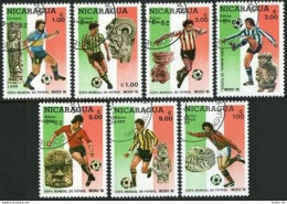 Nicaragua 1507-1513, CTO. World Soccer Cup Mexico-1986. Pre-Columbian Artifacts. - Nicaragua