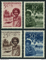 Neth New Guinea B11-B14, MNH. Mi 45-48. Fight Against Infant Mortality, 1957. - Guinee (1958-...)