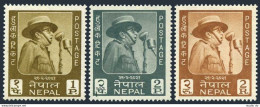 Nepal 173-175, MNH. Michel 182-184. King Mahendra, 44th Birthday, 1964. - Nepal