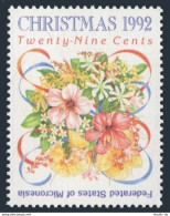 Micronesia 154, MNH. Michel 264. Christmas 1992. Flowers. - Micronesia