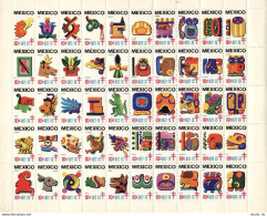 Mexico New Year 1972-1973 Labels, MNH. - Messico