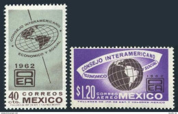 Mexico 926,C263 Bl./4,MNH. Mi 1123-24. Inter-American Economic & Social Council. - Mexique