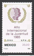 Mexico 1378 Block/4,MNH.Michel 1925. International Youth Year IYY-1985. - Mexico