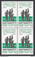 Mexico 1108 Block/4,MNH.Michel 1476. Road Building For Progress,50 Years,1975. - Mexico