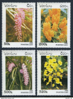 Laos 1292-1295,MNH.Michel 1534-1537. Flowers 1996. - Laos