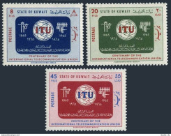 Kuwait 286-288, MNH. Michel 280-282. ITU-100, 1965. Communication Equipment. - Kuwait