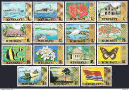 Kiribati 327a-340c Unwmk,MNH. Hibiscus, Butterfly, Bird, Fish, Chapel,Ships.1981 - Kiribati (1979-...)