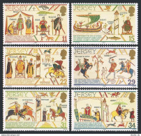 Jersey 431-436, MNH. Mi 414-419. William The Conqueror, 1987. Tapestry: Horses, - Jersey